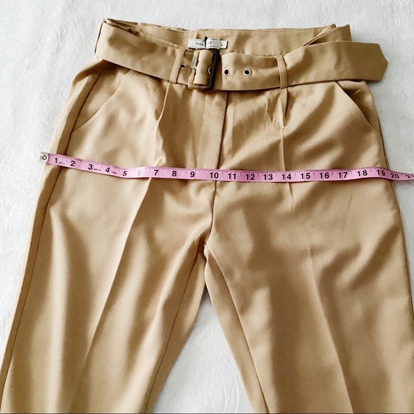Nasty Gal Tan Belted Trousers - Picture 4 of 9
